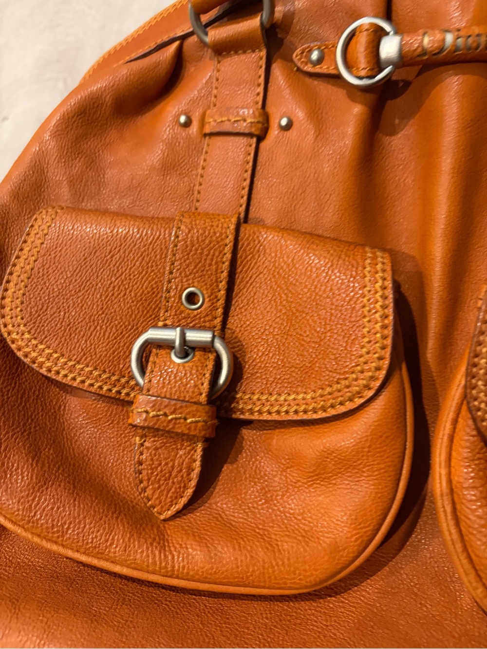 Christian Dior Logo My Dior Large Bag with Double Pockets - Picture 9 of 16